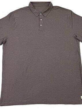 Vuori Strato Tech Polo Mens Shirt Sz 2XL Short Sleeve Performance Heather Purple